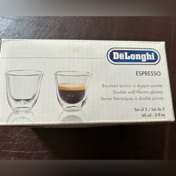 DeLonghi Kitchen Delonghi Espresso Cups Set Of Two Nwot Poshmark